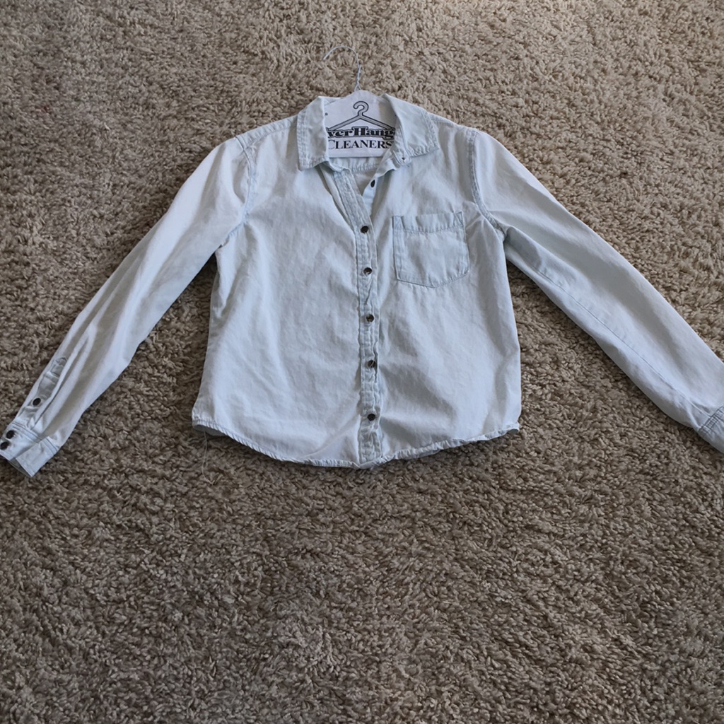 Light Washed Button Up